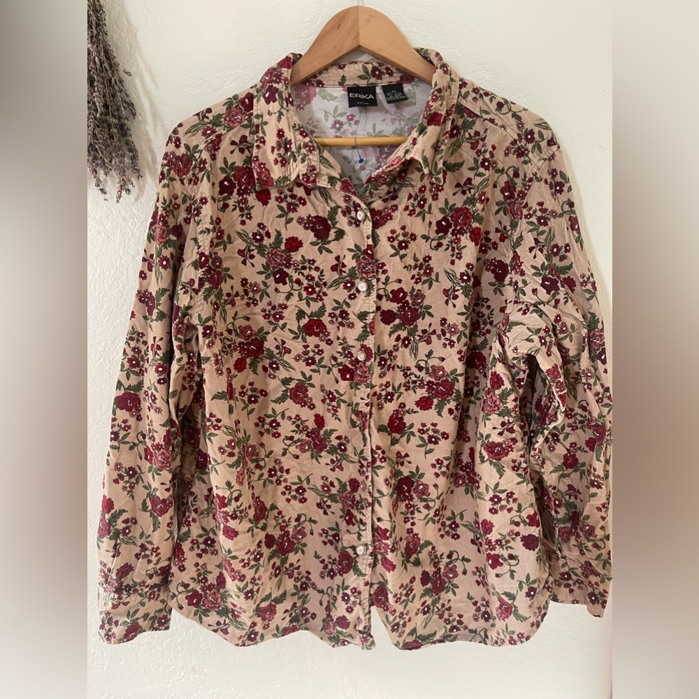 Floral button down